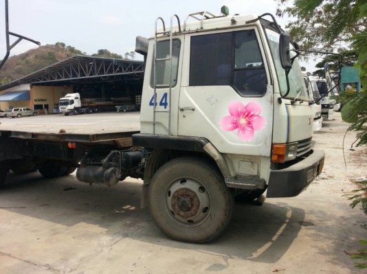 ขายรถบรรทุก 10 ล้อพื้นเรียบ 2 เพลา MITSUBISHI FN528 เครื่อง 6D16 6D17 เครื่องฮุนได ติดแก๊ส ราคา 470000