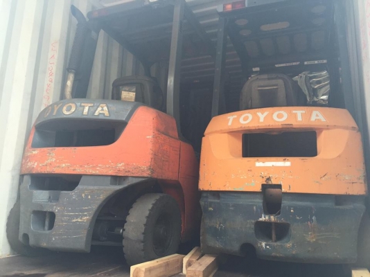 ขาย ฟอล์คลิฟต์ 1.5 ตัน TOYOTA 7FD15 รถเก่านำเข้าจากญี่ปุ่น ดีเซล เกียร์ออโต้