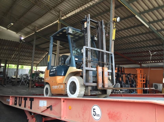 ขาย ฟอล์คลิฟต์ 1.5 ตัน TOYOTA 7FD15 รถเก่านำเข้าจากญี่ปุ่น ดีเซล เกียร์ออโต้