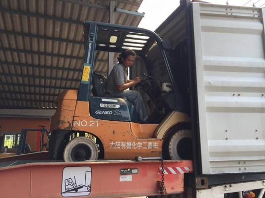 ขาย ฟอล์คลิฟต์ 1.5 ตัน TOYOTA 7FD15 รถเก่านำเข้าจากญี่ปุ่น ดีเซล เกียร์ออโต้