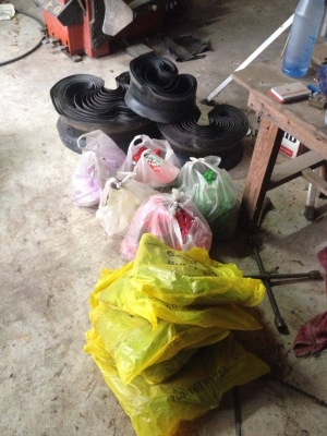 เครื่องมือพร้อมเปิดร้านปะยางได้เลยครบ 130,000  บาท