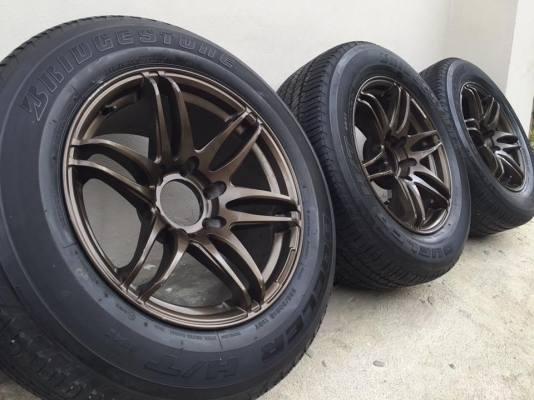 ขายล้อMR II ขอบ18 หน้า8.5หลัง9.5 ยางBridgestone 265/60/18 ดอกเต็ม