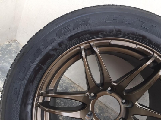 ขายล้อMR II ขอบ18 หน้า8.5หลัง9.5 ยางBridgestone 265/60/18 ดอกเต็ม
