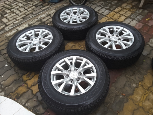 ล้อมิตซูขอบ 17 พร้อมยางป้ายแดงปี 15 ชุดล่ะ 15500