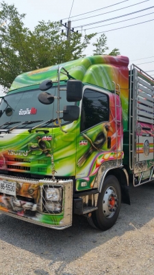 ขายรถบรรทุกหกล้อ ISUZU FTR เครื่อง 240 แรง ปี 56 กระบะคาร์โก้ยาว 6.30 เมตร อู่เปี๊ยกบ้านโป่ง ยางเต็ม ภายในสวย ไมล์ 116,xxx