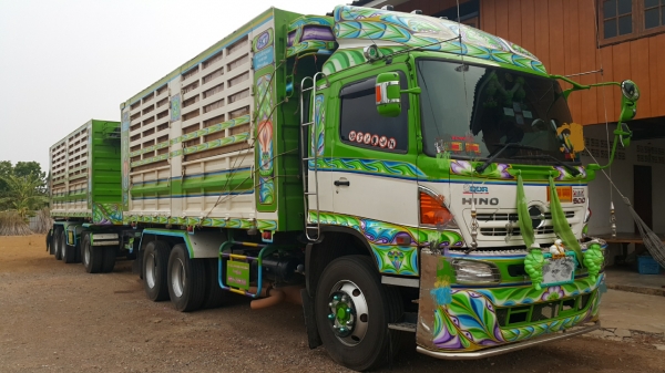 ขายดาวน์รถพ่วง 22 ล้อ แม่-ลูก กระบะเหล็กคอกเกษตรดั้ม อู่.เอส เค ที HINO 380 ปี.ส.ค-56 เบรคแห้งสวยๆราคา.900000 ต่อรอง สนใจรีบจองด่วน