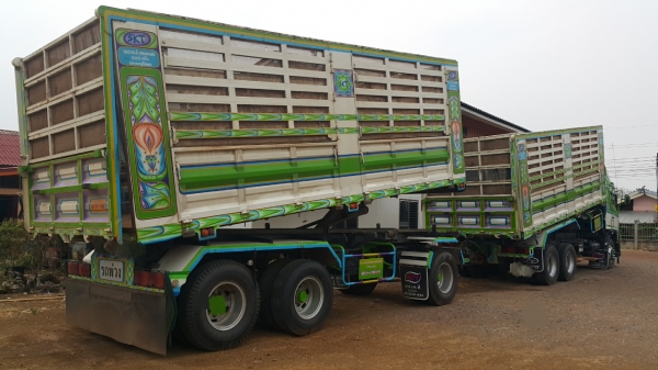 ขายดาวน์รถพ่วง 22 ล้อ แม่-ลูก กระบะเหล็กคอกเกษตรดั้ม อู่.เอส เค ที HINO 380 ปี.ส.ค-56 เบรคแห้งสวยๆราคา.900000 ต่อรอง สนใจรีบจองด่วน