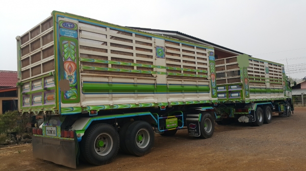 ขายดาวน์รถพ่วง 22 ล้อ แม่-ลูก กระบะเหล็กคอกเกษตรดั้ม อู่.เอส เค ที HINO 380 ปี.ส.ค-56 เบรคแห้งสวยๆราคา.900000 ต่อรอง สนใจรีบจองด่วน