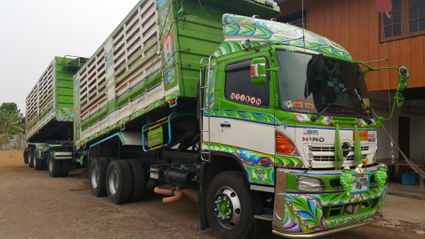 ขายดาวน์รถพ่วง 22 ล้อ แม่-ลูก กระบะเหล็กคอกเกษตรดั้ม อู่.เอส เค ที HINO 380 ปี.ส.ค-56 เบรคแห้งสวยๆราคา.900000 ต่อรอง สนใจรีบจองด่วน