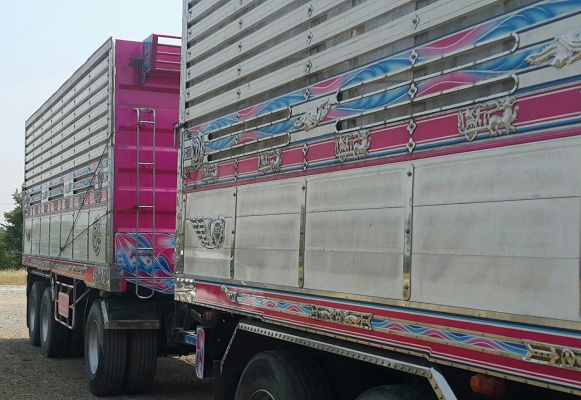 ขายด่วนรถพ่วงดั้มสวยๆ360 ปี57 ลูกยกล้อได้ สวยกริ๊บ จัดแนนซ์ได้