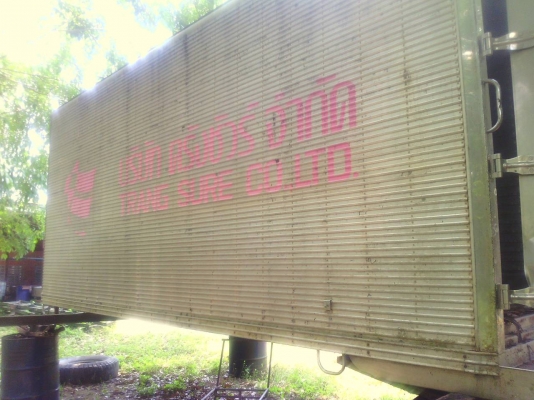 ขายตู้ห้องเย็นรถ 10 ล้อยาว 6 เมตร กว้าง 2.50 เมตร ประตู 2 บาน ราคา 80000