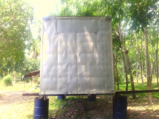 ขายตู้ห้องเย็นรถ 10 ล้อยาว 6 เมตร กว้าง 2.50 เมตร ประตู 2 บาน ราคา 80000