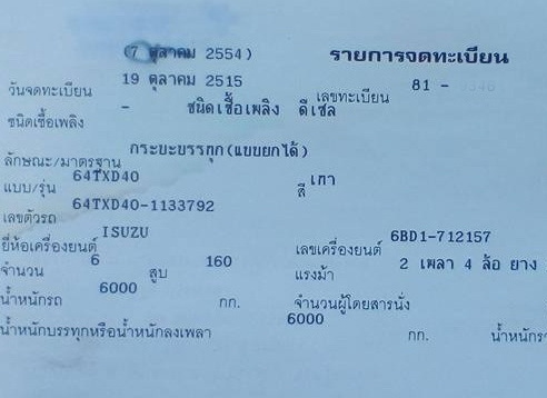 **229,000 บ.ต่อรอง/// 6ล้อดั้มดิน ISUZU TX-165แรง หัวยาว เครื่อง 6BD1 เกียร์ สโลวกลาง เฟืองท้ายFUSO คัสซีดี หัวเก๋งดี แอร์มีระบบ พ.พาวเวอร์ เบรคลม กระบะดั้ม3.80ม.ยิงหลัง ยาง9/20 พร้อมลุย เอกสารเล่มฯ ครบล ภาษีเต็ม **ขาย ISUZU TX-165 6ล้อหัวยาวดั้มดิน6ตัน เ **229,000 บ.ต่อรอง/// 6ล้อดั้มดิน ISUZU TX-165แรง หัวยาว เครื่อง 6BD1 เกียร์ สโลวกลาง เฟืองท้ายFUSO คัสซีดี หัวเก๋งดี แอร์มีระบบ พ.พาวเวอร์ เบรคลม กระบะดั้ม3.80ม.ยิงหลัง ยาง9/20 พร้อมลุย เอกสารเล่มฯ ครบล ภาษีเต็ม **ขาย ISUZU TX-165 6ล้อหัวยาวดั้มดิน6ตัน เ
