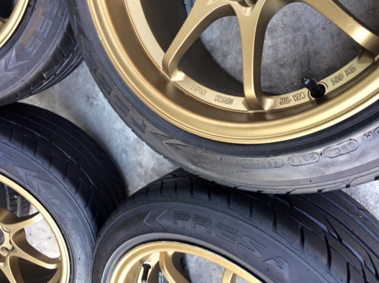 (มือ2)ce28ขอบ15"4รู100กว้าง8"ออฟ28 ยาง195/50/15ปี14 #ขายยกชุด4ล้อ 9,500.฿