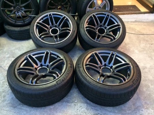 (มือ2กระบะซิ่ง)ลายMR2(สีเทากัล) ขอบ18"6รู น9"/ล10" พร้อมยาง น245/ล265 ปี11&amp;13 #ขายยกชุด4ล้อ 11,500.฿