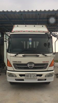 Hino FC9J series 500 เครื่อง jo5e คอมมอนเรล กะบะยาว 5.50เมตร (กะบะต่อใหม่) รถสวยพร้อมใช้งาน ติดต่อ 087-0969823,090-9919333