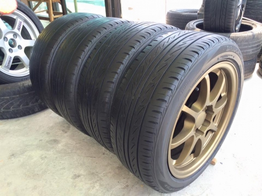 (มือ2)ce28 ขอบ16"4รู100+ยางบริสโตน.my-02 #ขายยกชุด4ล้อ 8,900.฿ *+#ฝาดุมซิ่งเรียบ ล้อสวย สภาพดี