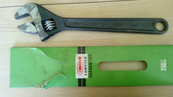 ขายประแจเลื่อนตรากุ้งLOBSTER Made in Japan. ขนาด8" ขายประแจเลื่อนตรากุ้งLOBSTER Made in Japan. ขนาด8"