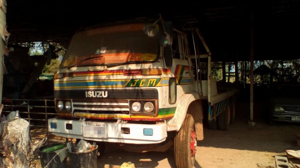 **490,000 บ.ต่อรอง/// 10ล้อเทเลอร์2เพลา ISUZU JCM-205 แรง ท้ายลาดมีหางพับไฮดรอลิก ขน-ย้าย รถเกี่ยวข้าว/แบคโฮPC120 เครื่อง/เกียร์/ช่วงล่างใหญ่ พาวเวอร์ ทริฟฟี่ ครบ พร้อมใช้งาน เล่มฯ ครบ ภาษี3ปี ตามสภาพ **ขาย เทเลอร์2เพลา 10ล้อ ISUZU JCM -250HP ท้ายลาด ขนแบ