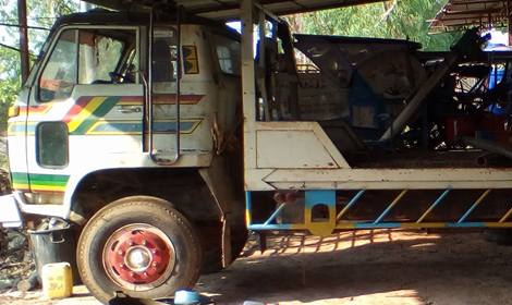 **490,000 บ.ต่อรอง/// 10ล้อเทเลอร์2เพลา ISUZU JCM-205 แรง ท้ายลาดมีหางพับไฮดรอลิก ขน-ย้าย รถเกี่ยวข้าว/แบคโฮPC120 เครื่อง/เกียร์/ช่วงล่างใหญ่ พาวเวอร์ ทริฟฟี่ ครบ พร้อมใช้งาน เล่มฯ ครบ ภาษี3ปี ตามสภาพ **ขาย เทเลอร์2เพลา 10ล้อ ISUZU JCM -250HP ท้ายลาด ขนแบ