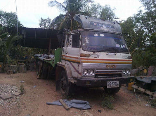 ขายรถบรรทุก 10 ล้อพื้นเรียบ ISUZU JCM เครื่อง EH700 168 แรงม้า ราคา 290000