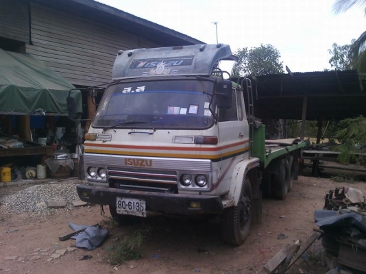 ขายรถบรรทุก 10 ล้อพื้นเรียบ ISUZU JCM เครื่อง EH700 168 แรงม้า ราคา 290000