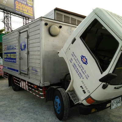 หปรับราคา 295,000บ หกล้อ ฮีโน่ FB112WO4D117 บรรทุกตู้แห้ง ช่วงยาว 4.30ม สภาพดีสวยบางเดิม แอร์เย็นๆ พร้อมใช้งาน ทะเบียนพร้อมโอน