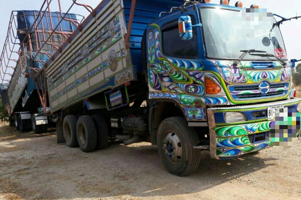 สิบล้อพ่วง ฮีโน่ 344ปี56แม่ลูก3คาน ดั้มมีเนียม สวยๆสภาพดีเดิมๆสวยกริ๊ปพายในครบ เล่มทะเบียนพร้อมโอน