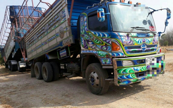 สิบล้อพ่วง ฮีโน่ 344ปี56แม่ลูก3คาน ดั้มมีเนียม สวยๆสภาพดีเดิมๆสวยกริ๊ปพายในครบ เล่มทะเบียนพร้อมโอน