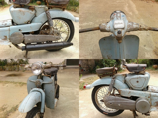 ขายเฟรมรถโบราณทรงแปลก aermacchi zeffiro 150 รถอิตาลี่ ปี 195x มีรูปครับ