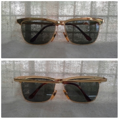 แว่นตาอิตาเลียนวินเทจ  Le Club Actif made in Italy  บิ๊กไซซ์!