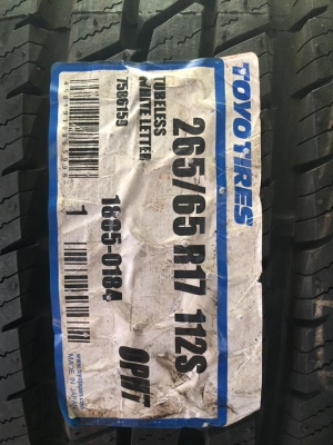 ยางใหม่ถูกๆ ขนาด 265-65-17