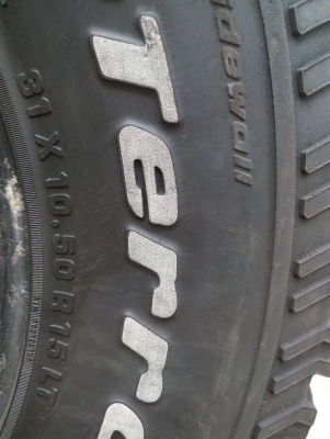 31x10.50R15 BF Goodrich ชุด 4 เส้น tel.081-4273941 ไอดีไลน์ 0814273941