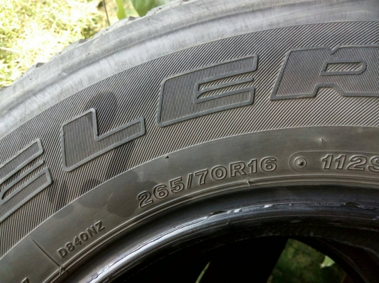 265/70R16 BRIDGESTONE DUELER H/T 840 ชุด 4 เส้น ไม่มีปะ tel.081-4273941 ไอดีไลน์ 0814273941 265/70R16 BRIDGESTONE DUELER H/T 840 ชุด 4 เส้น ไม่มีปะ tel.081-4273941 ไอดีไลน์ 0814273941