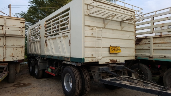 ขายหางพ่วงไม่ดั้ม3คานแท้ยาว7เมตรยางใหม่12เส้นเล่มพร้อมโอน