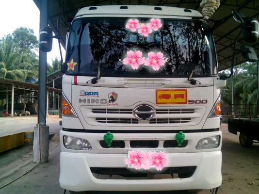 ขายดาวน์รถบรรทุก 12 ล้อดัมพ์ HINO MEGA 380 แรงม้าปี 2557