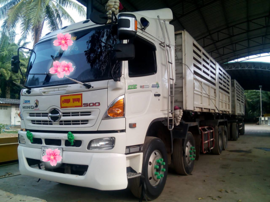 ขายดาวน์รถบรรทุก 12 ล้อดัมพ์ HINO MEGA 380 แรงม้าปี 2557