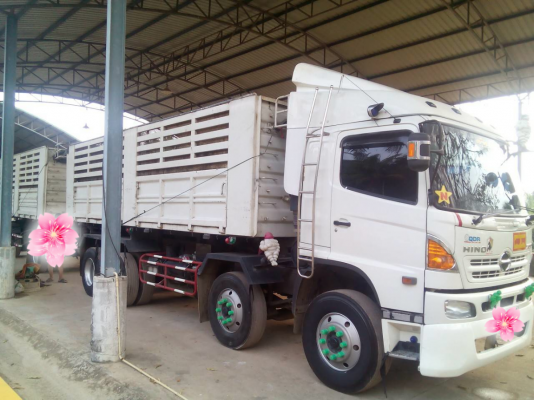 ขายดาวน์รถบรรทุก 12 ล้อดัมพ์ HINO MEGA 380 แรงม้าปี 2557