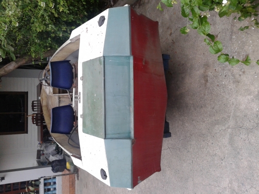 ขายเรือไฟเบอร์ไม่มีเครื่องพร้อมเทนเลอร์14ฟุต