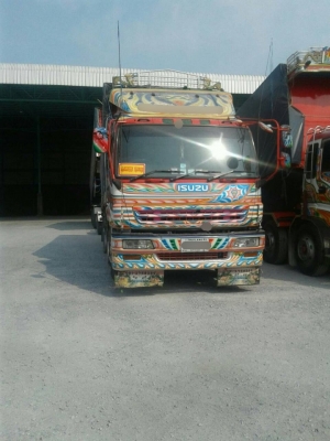 ขาย ISUZU GIGA 320 แรง พ่วงแม่ลูก กระบะเนียมคอกเกษตรดั๊ม อู่ ส สมบัติ