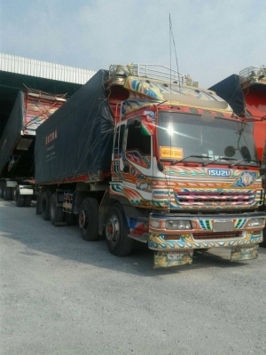 ขาย ISUZU GIGA 320 แรง พ่วงแม่ลูก กระบะเนียมคอกเกษตรดั๊ม อู่ ส สมบัติ