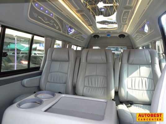 โทร 0922726669 ตันหยงเบสท์รถตู้ฝั่งธน COMMUTER ปี 2008 ดีเซลล์ แต่งวีไอพี แอร์บัส เบาะหนัง 3 แถว ราคา 859,000 บาท