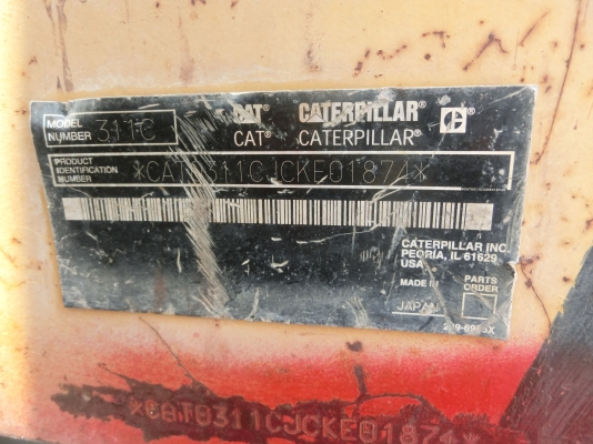 ขายแมคโคร CAT 311C รถนอก มีเอกสาร ไฟฟ้าครบ รถพร้อมใช้งาน ขายแมคโคร CAT 311C รถนอก มีเอกสาร ไฟฟ้าครบ รถพร้อมใช้งาน