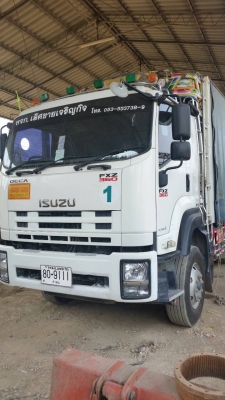ขายรถพ่วงดัมพ์ ISUZU เครื่อง 360 แรง ปี 53 กระบะดัมพ์เหล็กคอกเกษตร อู่ไทยเทรลเลอร์ ลูก 3 เพลา ไมล์ 149,xxx รถสวยพร้อมใช้งาน