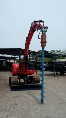 รถเจาะดิน HITACHI EX40 พิเศษแถมสว่านเจาะดิน พร้อมบุ้งกี๋ รถเจาะดิน HITACHI EX40 พิเศษแถมสว่านเจาะดิน พร้อมบุ้งกี๋