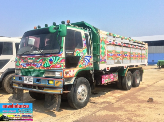 แสงฟ้าเต๊นท์รถ//ขายรถ10ล้อ2เพลา HINO-FM3M ดั้มมิเนียม รถห้างปี40 จัดไฟแน๊นได้ 800,000