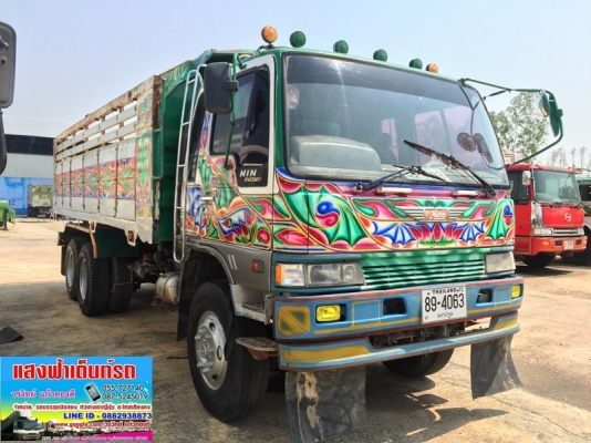 แสงฟ้าเต๊นท์รถ//ขายรถ10ล้อ2เพลา HINO-FM3M ดั้มมิเนียม รถห้างปี40 จัดไฟแน๊นได้ 800,000