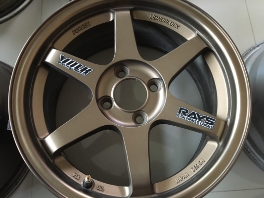 ขายล้อแม็ก 15 Te37 ขอบ 15x7,ET35 ,4รู100 สภาพสวยๆเงาๆ