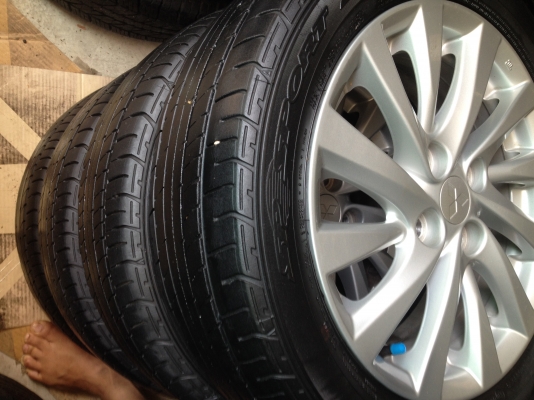 ขายล้อแม็ก MITSUBISHI ATTRAGE 15" 4รู100 สภาพสวยๆ