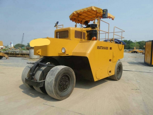 รถบดล้อยาง7ล้อ WATANABE ยางใหม่7เส้น เอกสารเล่มทะเบียน